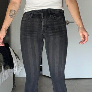 American Eagle - Stripped black skinny Jeans
